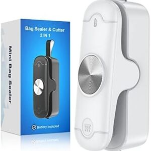 Bag Sealer & Cutter 2-in-1 with Battery